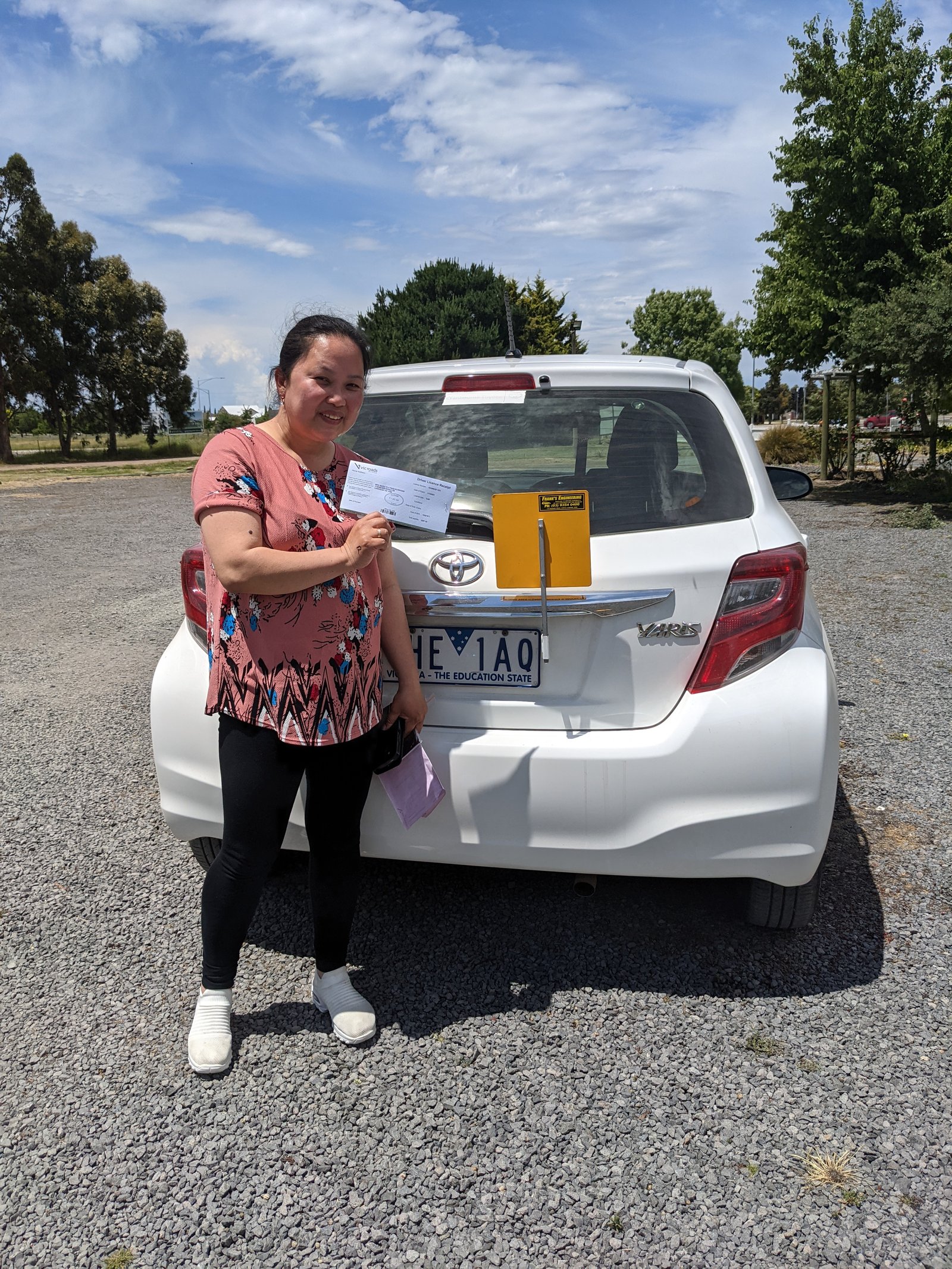 Successful Ezy Keys driving student